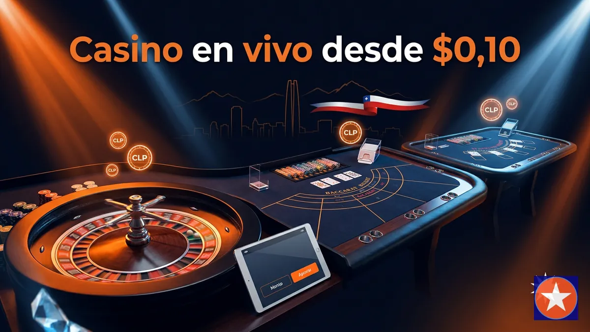 Mesas de casino en vivo de Mostbet Chile con apuesta mínima desde $0,10
