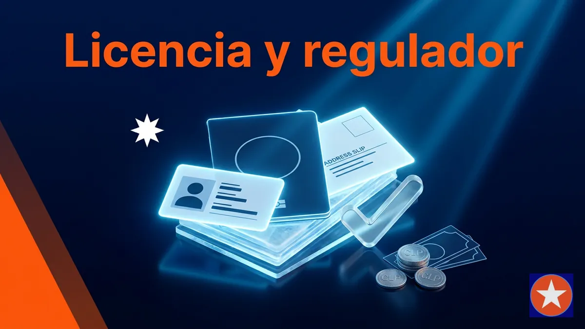 Documentos de verificación y licencia con pesos chilenos para evaluar si Mostbet es confiable